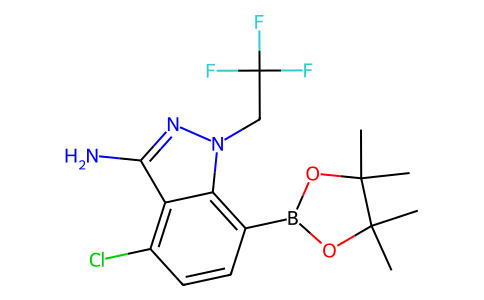 4-Chloro-7-(4,4,5,5-tetramethyl-1,3,2-dioxaborolan-2-yl)-1-(2,2,2-trifluoroethyl)-1H-indazol-3-amine